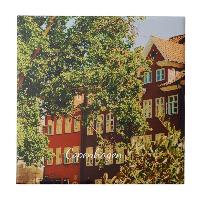 Copenhagen cityscape - Denmark Tile (Front)