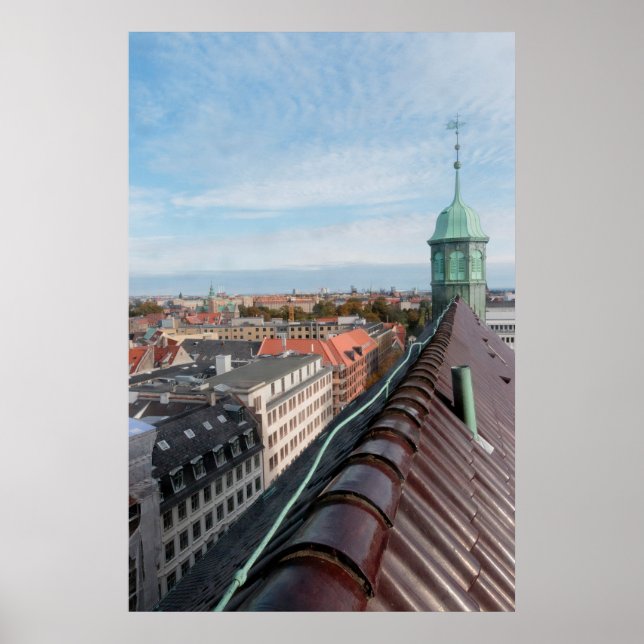 Copenhagen Cityscape Poster (Front)