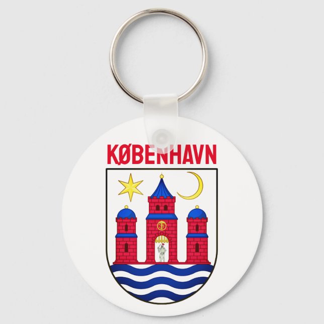 Copenhagen coat of arms - DENMARK Keychain (Front)