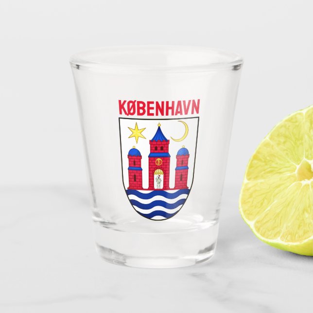 Copenhagen coat of arms - DENMARK Shot Glass (Front)