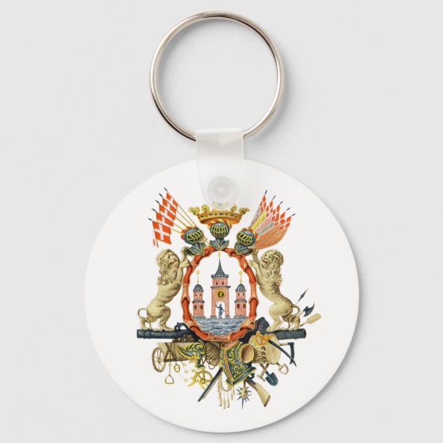 Copenhagen Coat of Arms Keychain (Front)