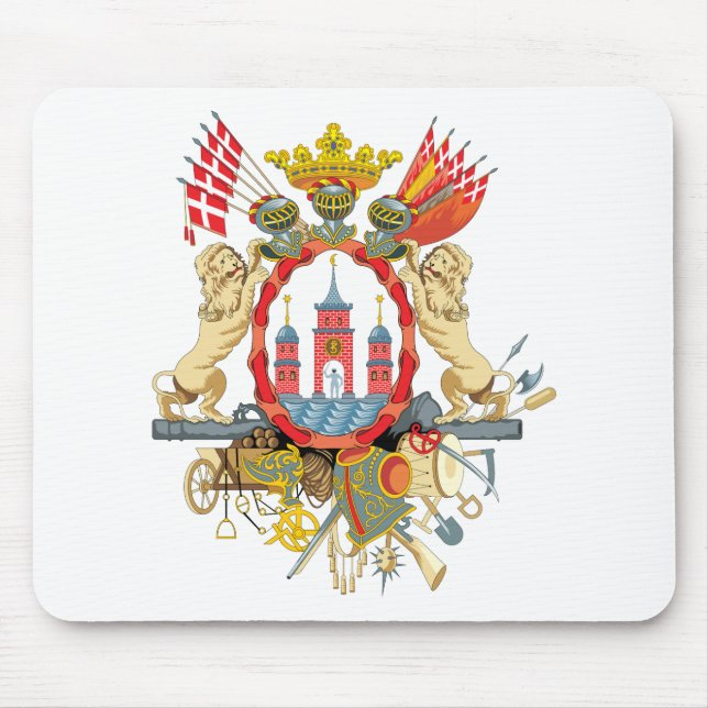 Copenhagen Coat of Arms Mouse Pad (Front)