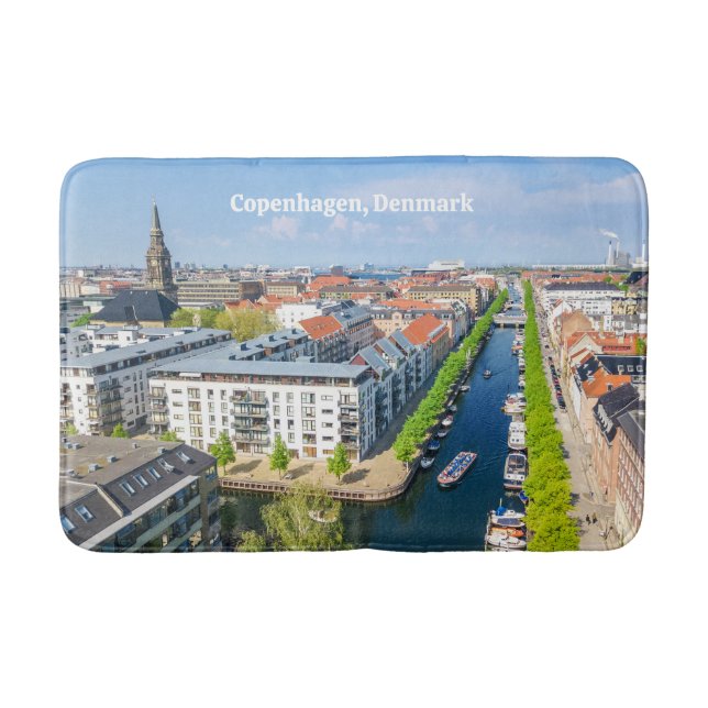 Copenhagen Denmark Bath Mat (Front)
