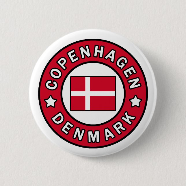 Copenhagen Denmark button (Front)