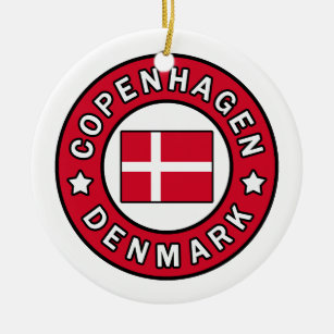 Copenhagen Denmark Ceramic Ornament
