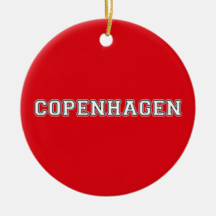 Copenhagen Denmark Ceramic Ornament