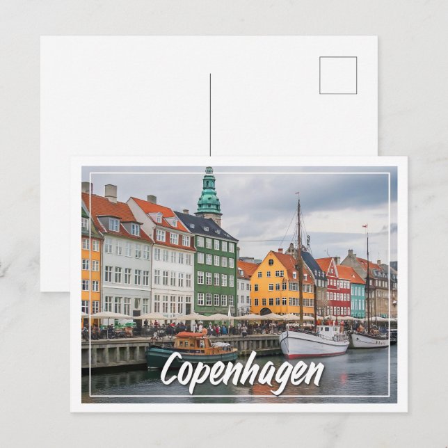 Copenhagen, Denmark - Charming Scandinavian  Postcard (Front/Back)