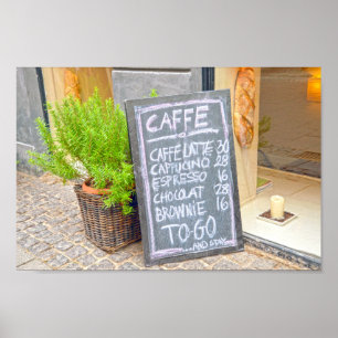 Copenhagen, Denmark, Coffee Shop Sign