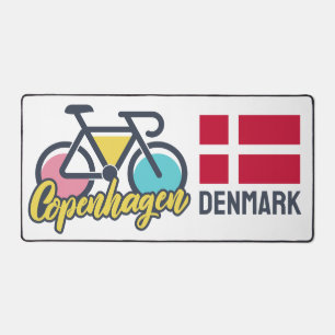Copenhagen Denmark Cycling Desk Mat