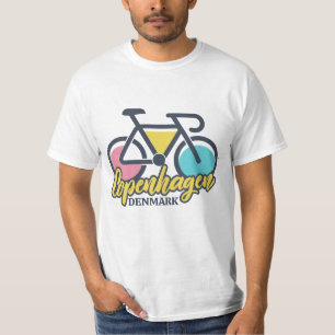 Copenhagen Denmark Cycling T-Shirt