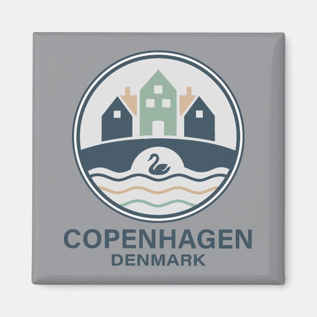 Copenhagen Denmark Europe Magnet (Front)