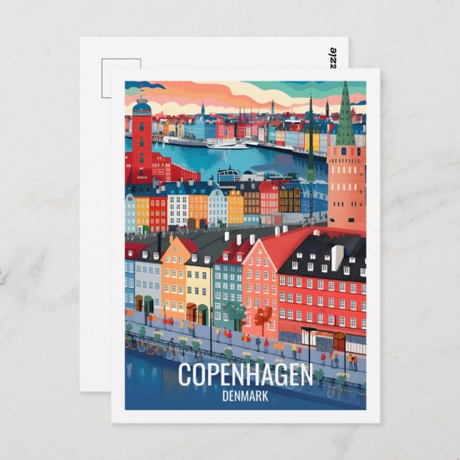 Copenhagen Denmark Famous Travel Place Postcard (Front/Back)