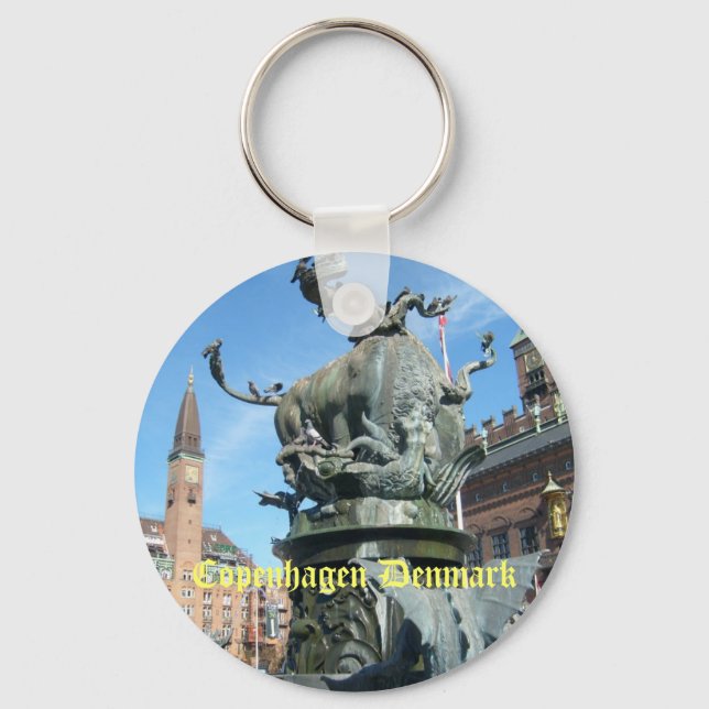Copenhagen, Denmark Keychain (Front)