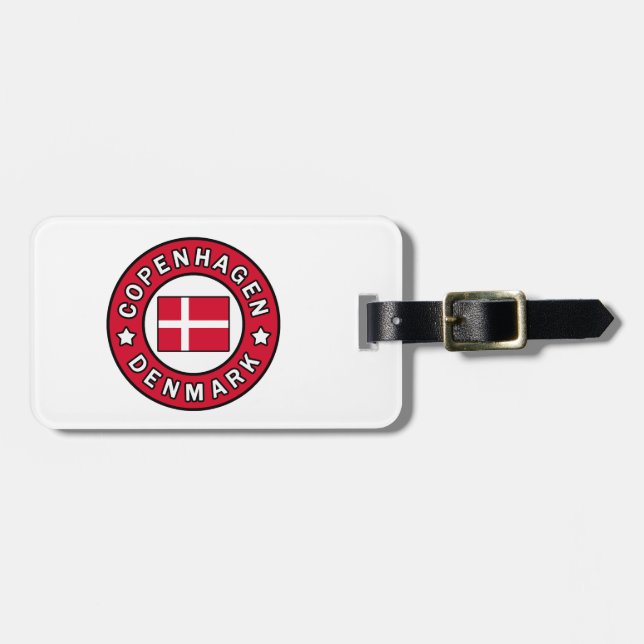 Copenhagen Denmark Luggage Tag (Front Horizontal)