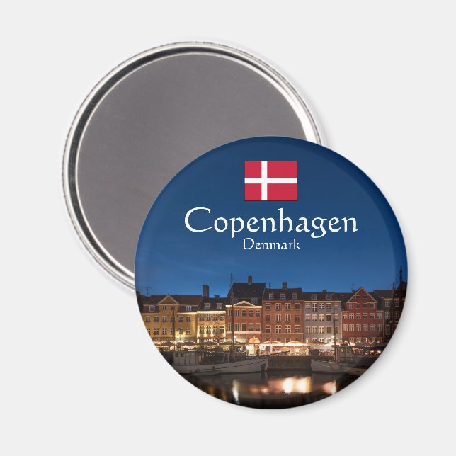 Copenhagen Denmark Magnet (Front/Back)