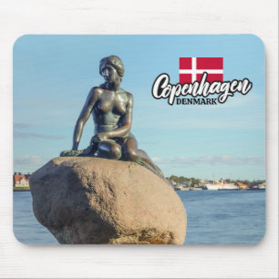 Copenhagen Denmark Mermaid Mouse Pad