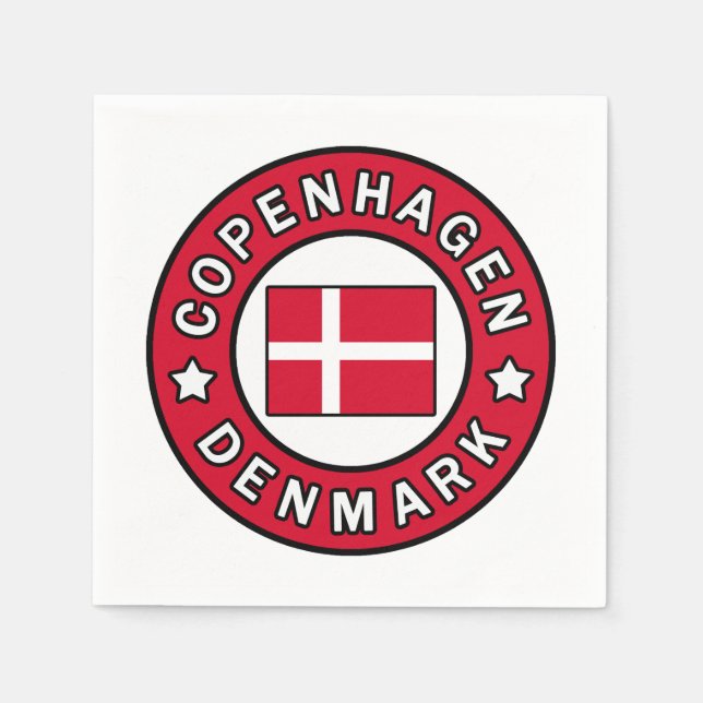 Copenhagen Denmark Napkin (Front)