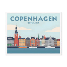 Copenhagen Denmark Nyhavn Waterfront Pastel Travel