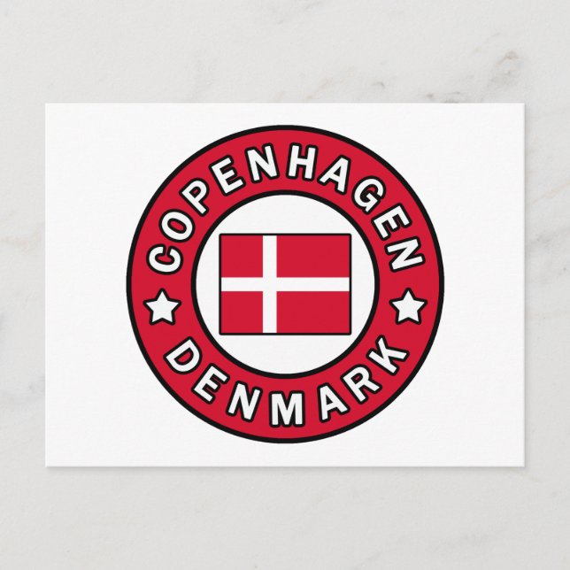 Copenhagen Denmark Postcard (Front)