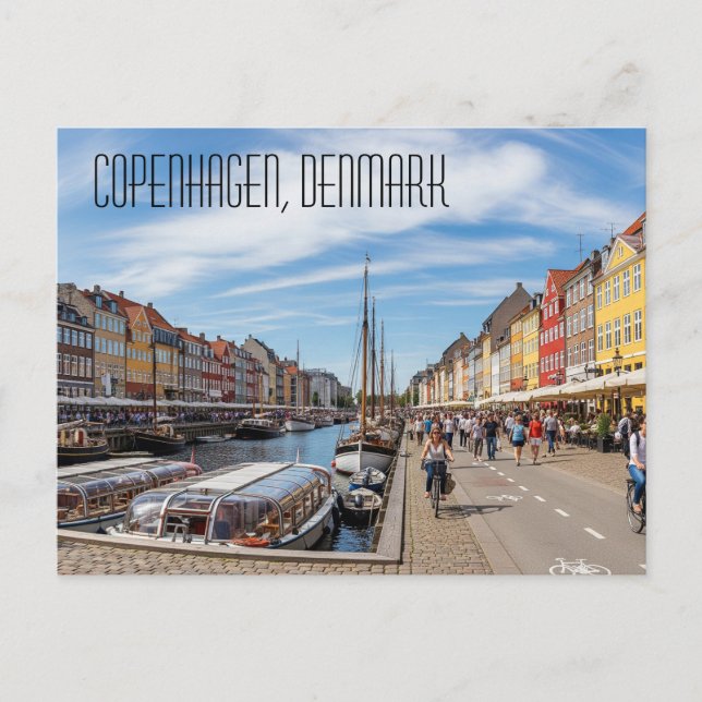 Copenhagen Denmark Postcard (Front)