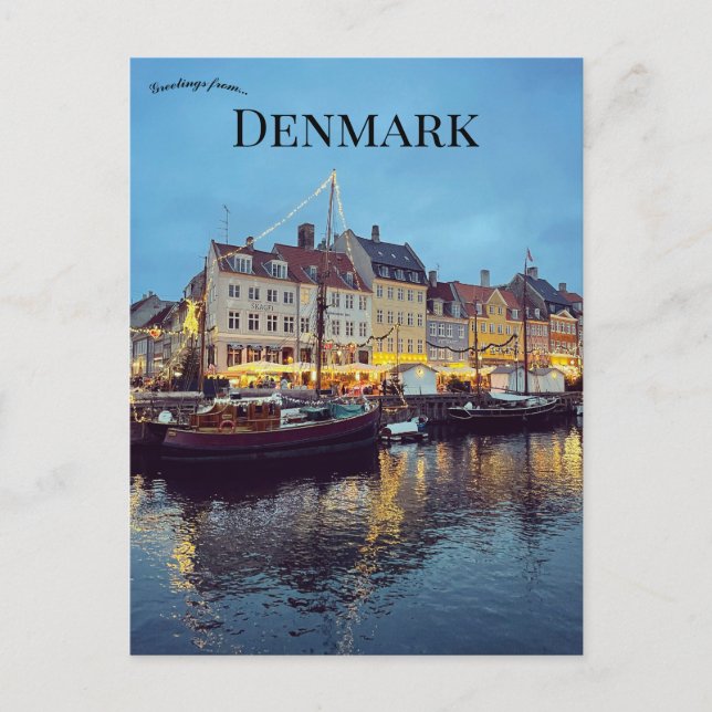 Copenhagen Denmark Postcard (Front)