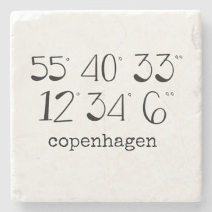 Copenhagen, Denmark Stone Coaster