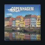 Copenhagen Denmark Travel Magnet<br><div class="desc">Copenhagen, the capital of Denmark, is a vibrant city known for its rich history, stunning architecture, and high quality of life. As one of the most bike-friendly cities in the world, it boasts an extensive network of cycling paths that allow residents and tourists to explore its charming streets with ease....</div>