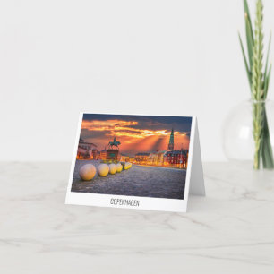 Copenhagen, Denmark travel postcard