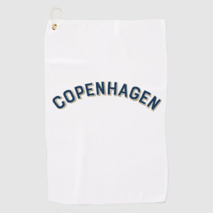 Copenhagen, Denmark Vintage Arch Golf Towel
