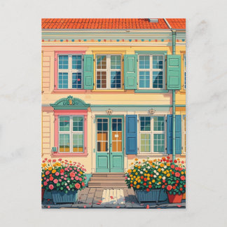 Copenhagen Denmark vintage pastel Postcard