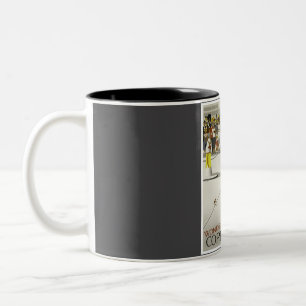 Copenhagen Denmark Vintage Travel Two-Tone Coffee Mug