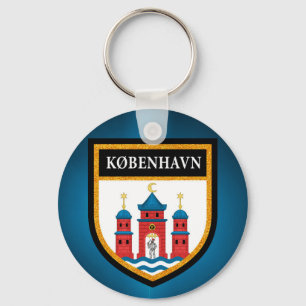 Copenhagen Flag Keychain