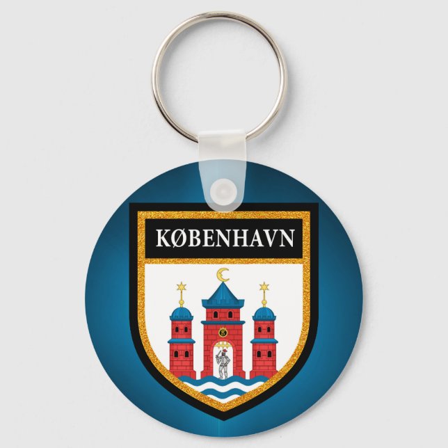 Copenhagen Flag Keychain (Front)