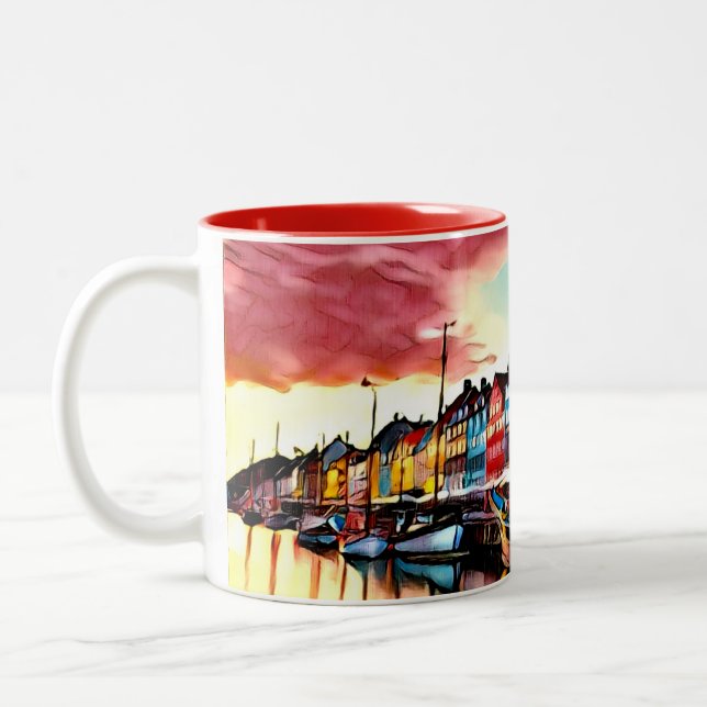 Copenhagen Harbour Mug (Left)