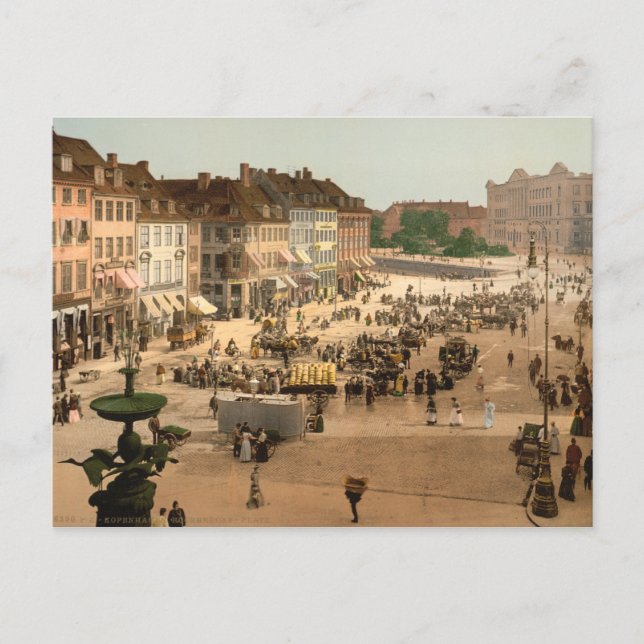 Copenhagen - Hochbrucke Square, Denmark Postcard (Front)