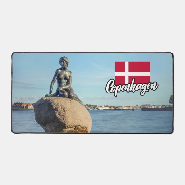 Copenhagen Mermaid Desk Mat (Front)