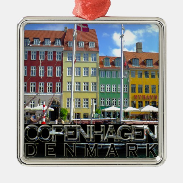 Copenhagen Metal Ornament (Front)