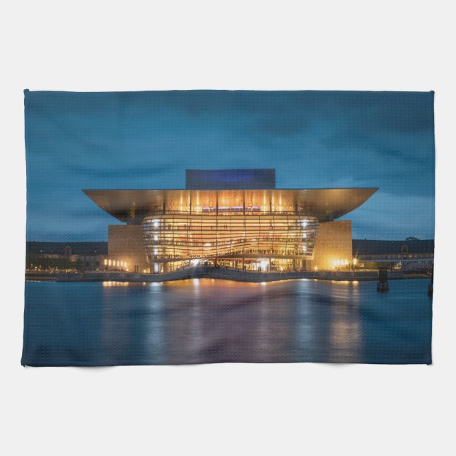 Copenhagen Opera House Kitchen Towel (Horizontal)