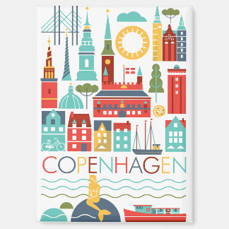 Copenhagen Scandi Refrigerator Magnet