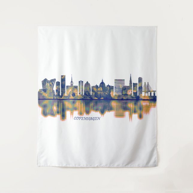 Copenhagen Skyline Tapestry (Front)