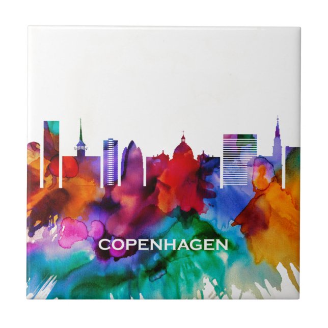 Copenhagen Skyline Tile (Front)
