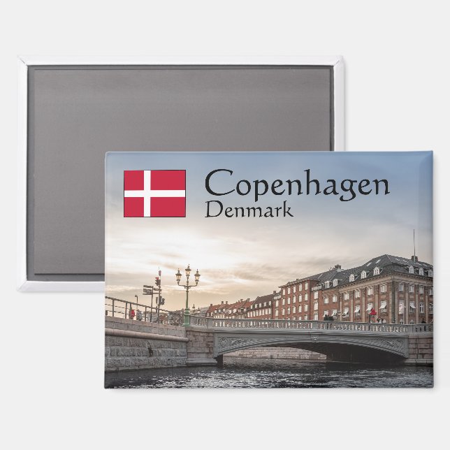 Copenhagen Souvenir Magnet (Front/Back)