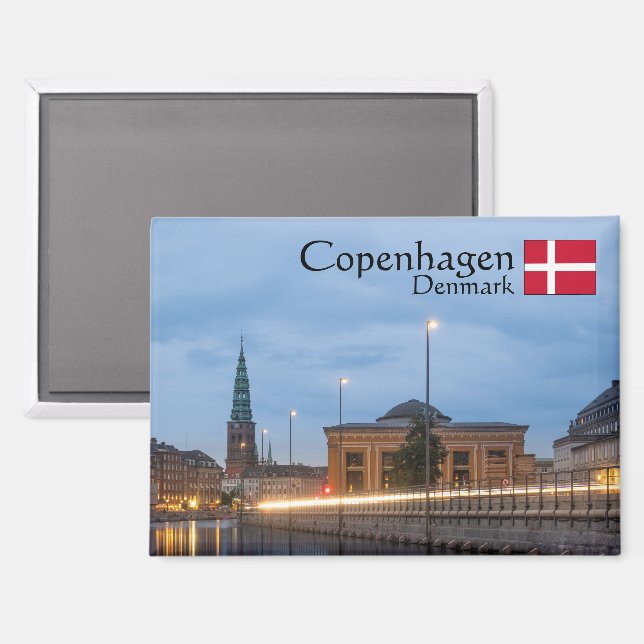 Copenhagen Souvenir Magnet (Front/Back)