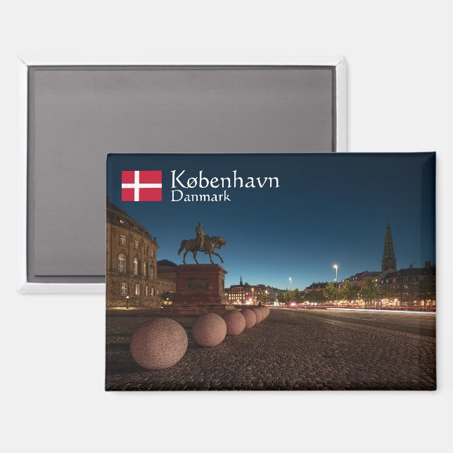 Copenhagen Souvenir Magnet (Front/Back)