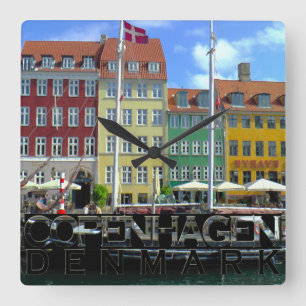 Copenhagen Square Wall Clock