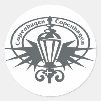Copenhagen Stamp Classic Round Sticker