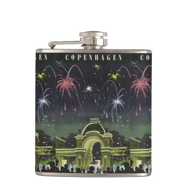 Copenhagen Vintage Travel flask (Front)