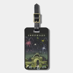 Copenhagen Vintage Travel luggage tag
