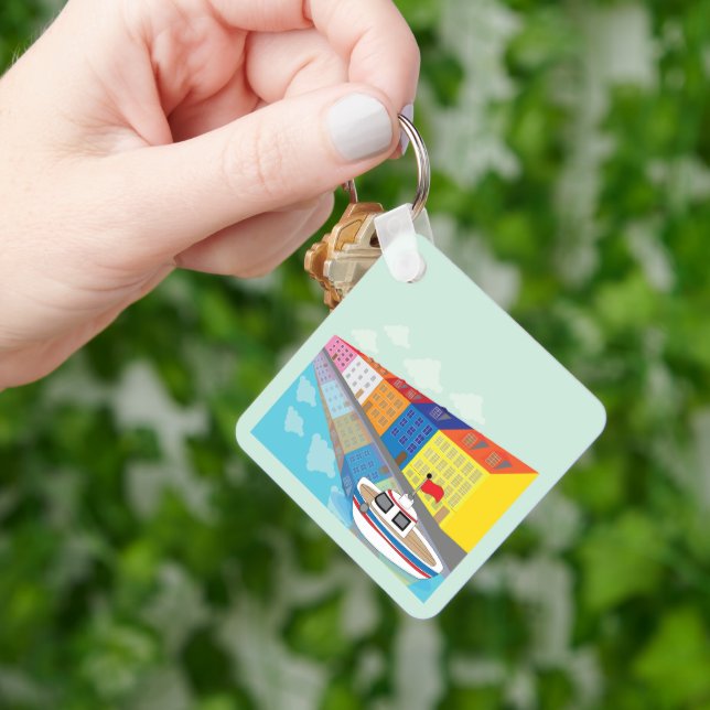 Copenhagen Waterfront District Keychain (Hand)