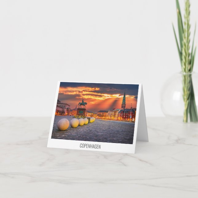 Copenhague, Danemark carte postale voyage (Devant)